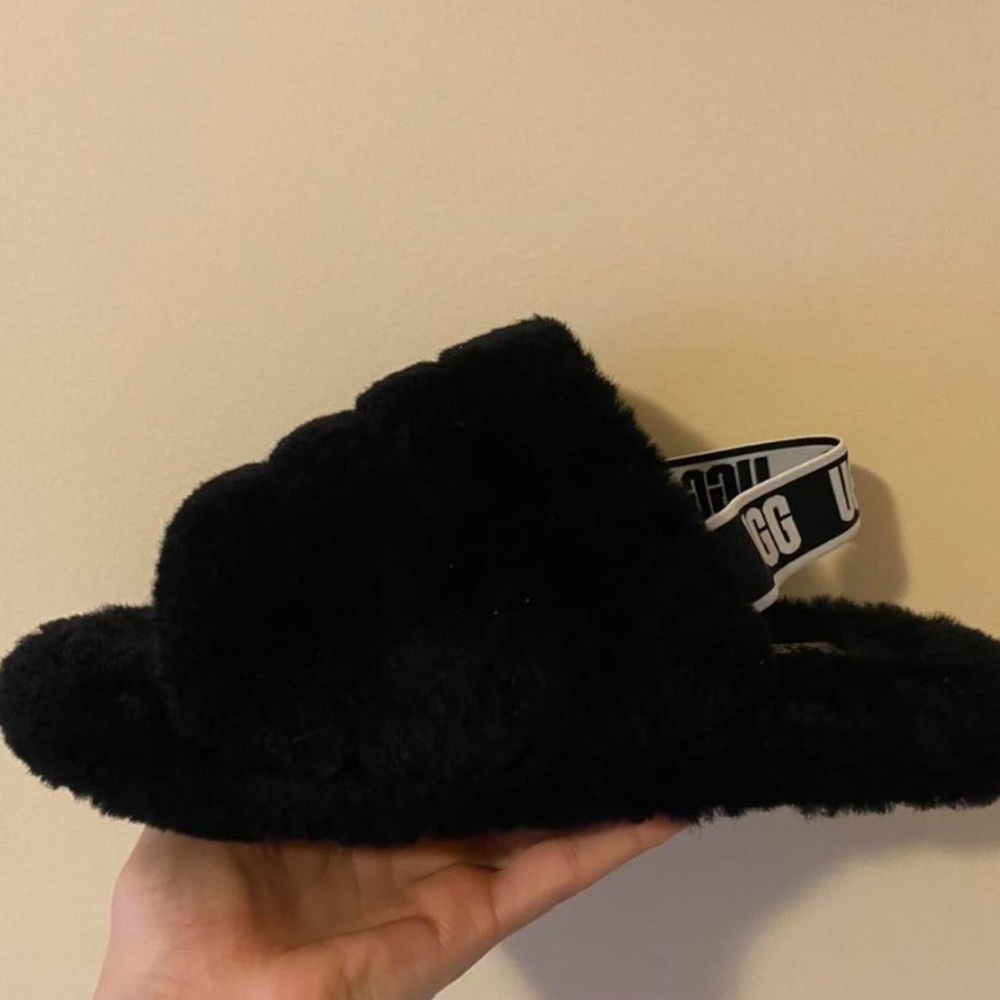 UGG Fluff Yeah Slides Black
